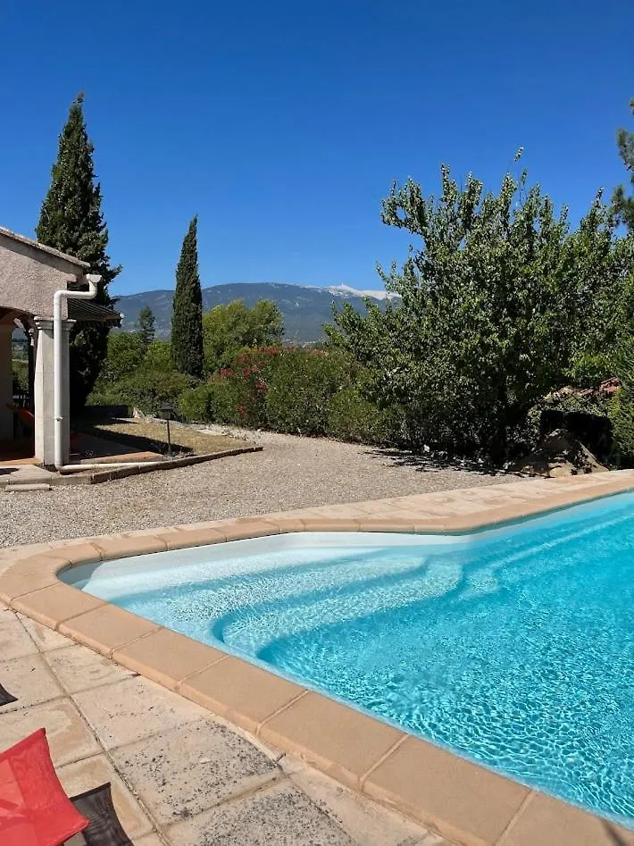 Jolie Maison Avec Piscine Et Vue Sur Le Mont Ventoux Mormoiron
